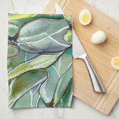 Succulent Agave Kitchen Towel Theedoek (Quarter Fold)