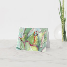 Succulent Agave shawii wenskaart Kaart