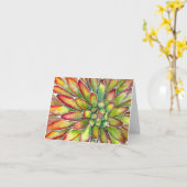 Succulent Agave Wenskaart van Debra Lee Baldwin Kaart (Gele Bloem)
