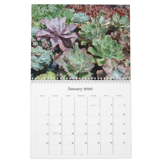 Succulent Agenda Kalender (Jan 2026)