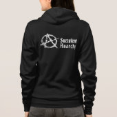 Succulent Anarchy Women's Black Hoodie (Achterkant)