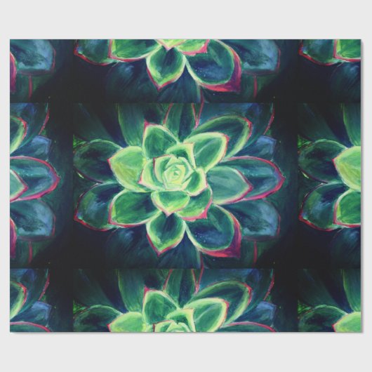 Succulent Art Wrapping Papier (Vlak)