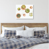 Succulent Artwork Canvas Afdruk (Insitu (Slaapkamer))