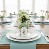 Succulent Baby shower "Bedankt voor Baby Bloom" Cadeaulabel