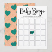 Succulent Baby shower Bingo Kaart (Voorkant / Achterkant)