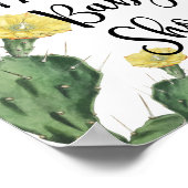 Succulent Baby shower Welkomstteken Poster (Hoek)