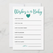 Succulent Baby shower wensen voor Baby Kaart (Voorkant)