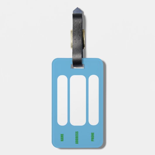 Succulent Bagagelabel (Achterkant verticaal)