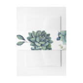 Succulent Band Uitnodigingen Wikkel (Voorkant Voorbeeld)