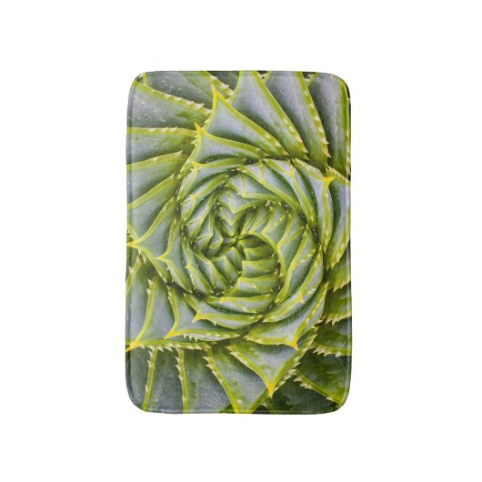 Succulent Bath Mat voor uw kustbadkamer (Voorkant Verticaal)