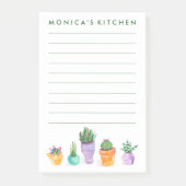 Succulent beeldscherm post-it® notes (Voorkant)