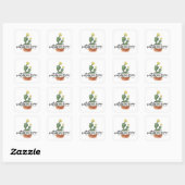 Succulent Bekijk me groeien Sticker (Vel)