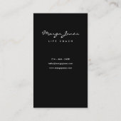 Succulent Black and White Stripes Visitekaartje (Achterkant)