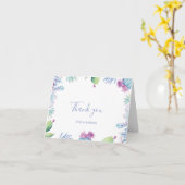 Succulent Bloemenillustratie Dank u kaart (Gele Bloem)