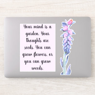 Succulent Bloom Flower Quote Sticker