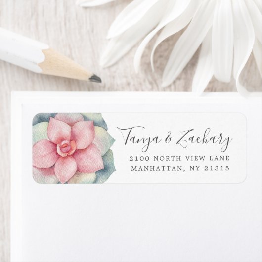 Succulent Bloom | Retouradres Etiket (Insitu)