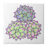 Succulent Bloom Tegeltje (Voorkant)