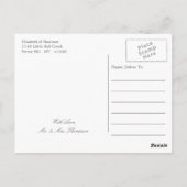 Succulent Boeket Botanische Bloemen Bruiloft Bedan Briefkaart (Achterkant)