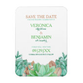 Succulent Boeket Botanische Bloemen Save The Date Magneet (Verticaal)