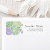 Succulent Boeket Elegant Bruiloft Etiket (Insitu)