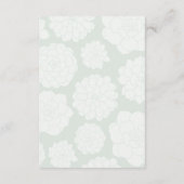 Succulent Boeket Elegant Bruiloft Receptie Info Informatiekaartje (Achterkant)