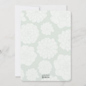 Succulent Boeket Elegante bruiloft uitnodiging (Achterkant)