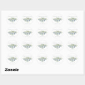 Succulent Boeket Floral Wedding Custom Sticker (Vel)
