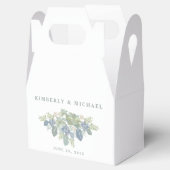 Succulent Boeket Floral Wedding Favor Box Bedankdoosjes (Geopend)