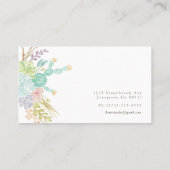 Succulent boeket Waterverf | VISITEKAARTJE (Achterkant)