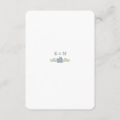 Succulent Bouquet Floral Wedding Guest Invoegen Informatiekaartje (Achterkant)