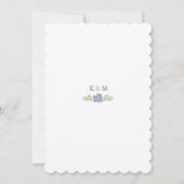 Succulent Bouquet Floral Wedding Invitation Kaart (Achterkant)