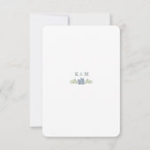 Succulent Bouquet Floral Wedding Reception Card Kaart (Achterkant)