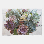 Succulent Bouquet Gift Towel Theedoek (Horizontaal)
