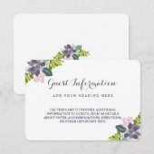 Succulent Bouquet II Bloemen Trouwinleg Kaart (Voorkant / Achterkant)