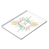 Succulent Bouquet Waterverf | INITIAAL Notitieboek (Linkerzijde)