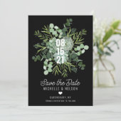 Succulent Bouquet Wedding Save the Date Kaart (Staand voorkant)