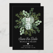 Succulent Bouquet Wedding Save the Date Kaart (Voorkant / Achterkant)