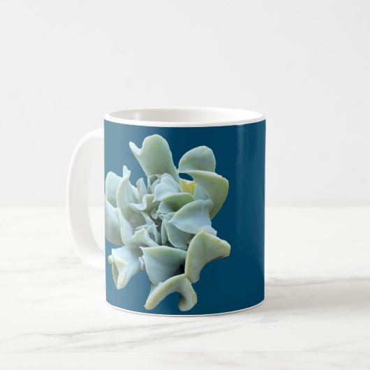 Succulent briefpapier koffiemok (Voorkant links)