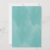 Succulent Bright Waterverf Flowers Vrijgezellenfee Kaart (Achterkant)