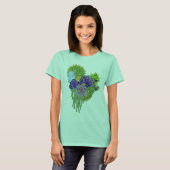 Succulent-bruiloft-bouquet T-shirt (Voorkant volledig)