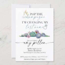 Succulent bruiloft uitnodigen Collectie Kaart