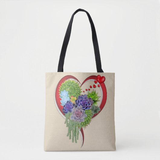 Succulent-bruiloftsliefhebbers-bouquet Tote Bag (Voorkant)