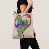 Succulent-bruiloftsliefhebbers-bouquet Tote Bag (Dichtbij)