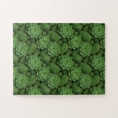 Succulent & Cactus Botanisch Patroon Legpuzzel (Horizontaal)