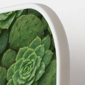 Succulent & Cactus Botanische Patroon Pickleball P Paddle (Links Detail)