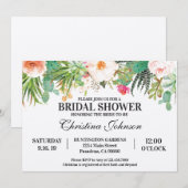 Succulent Cactus Bridal Shower Invitation Kaart (Voorkant / Achterkant)