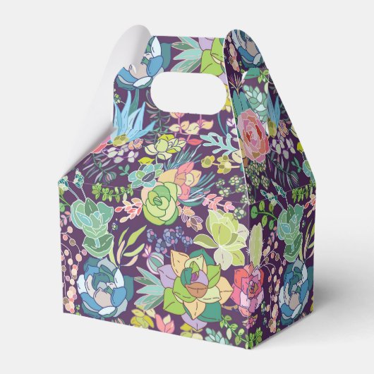 Succulent Cactus Gardening Favor Box Bedankdoosjes (Voorkant Zijde)