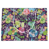 Succulent Cactus Gardening Gift Bag Groot Cadeauzakje (Voorkant)