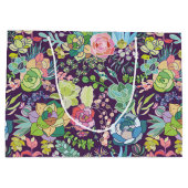 Succulent Cactus Gardening Gift Bag Groot Cadeauzakje (Achterkant)