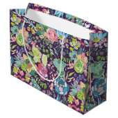 Succulent Cactus Gardening Gift Bag Groot Cadeauzakje (Achterkant Gekanteld)